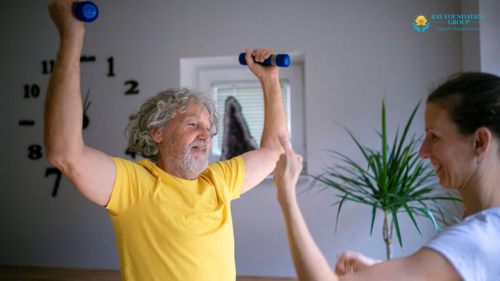 PsychosociAal Recovery Coaching Man With Physical Training Coach