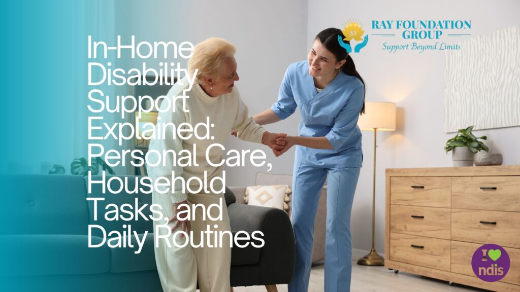 Support Worker helping old woman walk